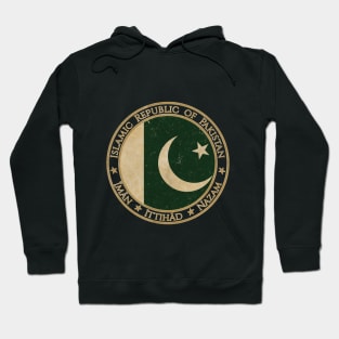 Vintage Islamic Republic of Pakistan Asia Asian Flag Hoodie